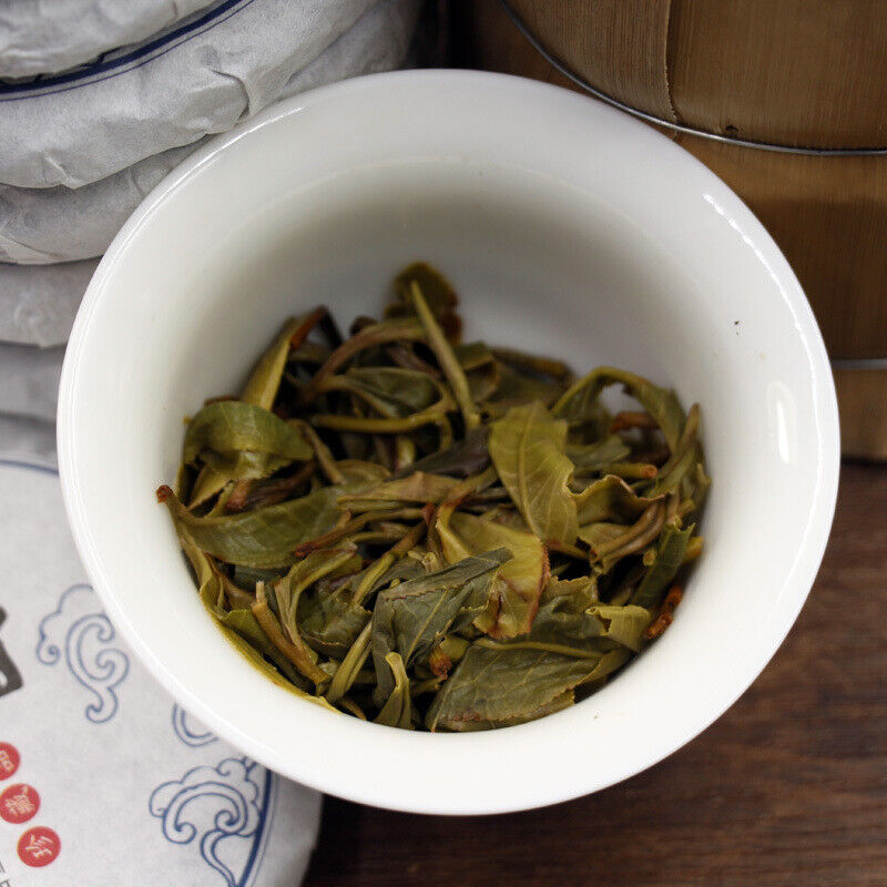 HelloYoung 100g Icelandic Spring Rhythm Pu-erh Tea Raw Cakes 10 cakes mention bamboo shoot