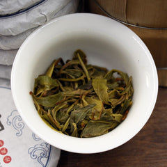 HelloYoung 100g Icelandic Spring Rhythm Pu-erh Tea Raw Cakes 10 cakes mention bamboo shoot