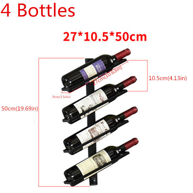 Red Wine Champagne Bottle Display Stand Rack Organizer Tilted/Straight Wine Rack