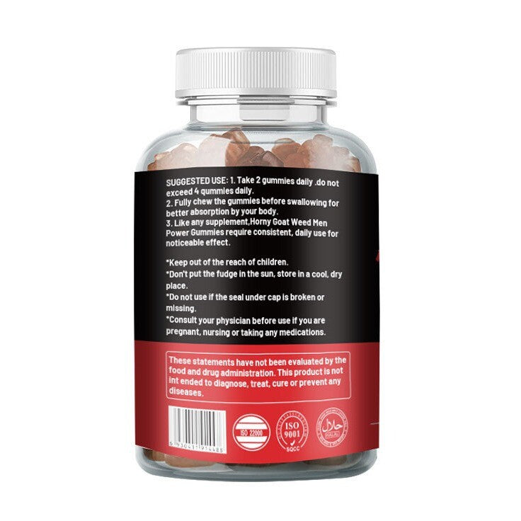 Horny Goat Weed Men Power Gummies MACA Health Gummies