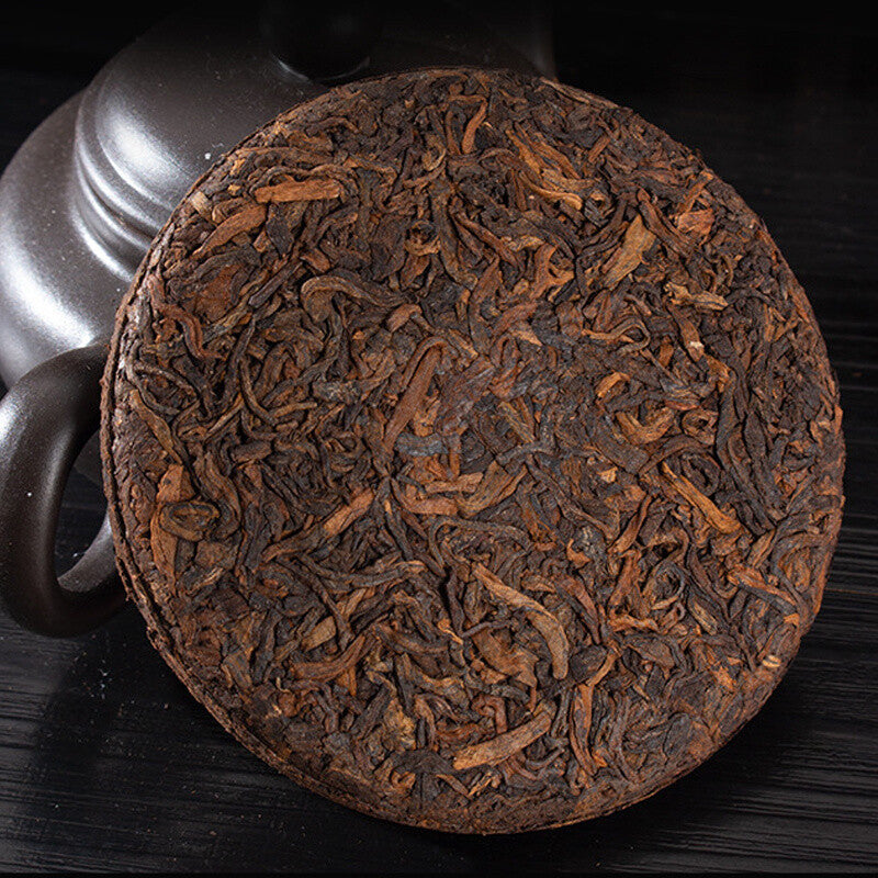 357g Yunnan Pu-erh Tea Puerh Ripe Tea Wishful Tea-cake Top Class Cooked Shu Tea Main image