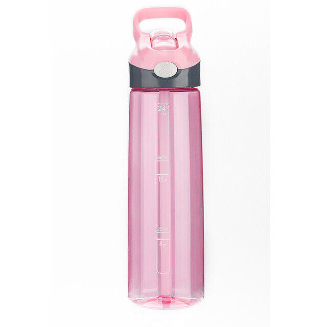 Leak-proof Straw Drinkware Water Bottle Portable Bottle Sports Plastic Flask Lid