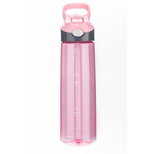 Leak-proof Straw Drinkware Water Bottle Portable Bottle Sports Plastic Flask Lid