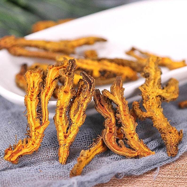 Organic Dried Coptis chinensis, Chinese Goldthread, Goldthread, Huang Lian
