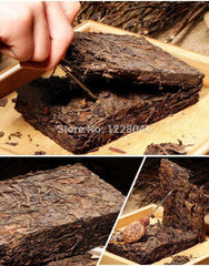 HelloYoung Raw Puer Tea Oldest Puer Tea Ansestor Antique Honey Sweet Dull-red Puer Tea 250g