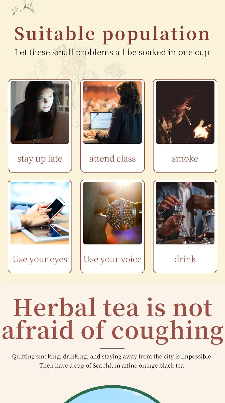 120g Scaphium Affine Orange Black Tea Healthy Herb Tea Bag