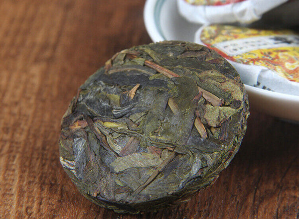 HelloYoung Spring Tea Ancient Tree Gold Cake Gold A Pu'er Tea Raw Tea Mini Small Cake Tea