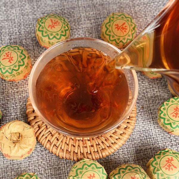 Yunnan Puerh Ripe Tea Leaves Original Ripe Tea Small Golden Tuo