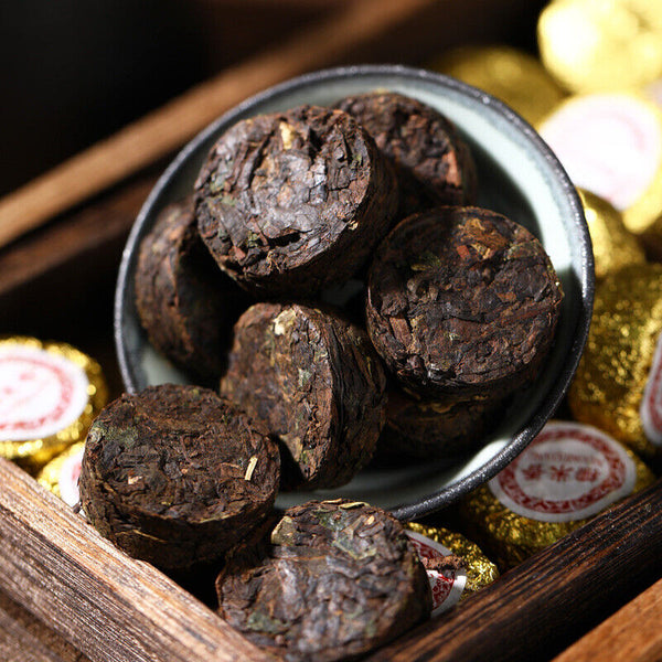 500G Yunnan Pu'er Tea Glutinous Aroma Xiao Tuo Tea Strong Aroma  Aged Ripe Tea