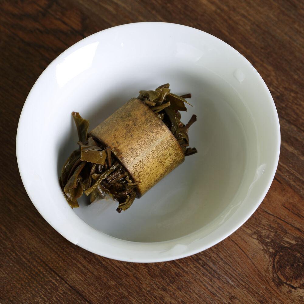 Yunnan ripe Pu erh tea Supreme Bamboo Bingdao Ancient Puer Digestive Aid
