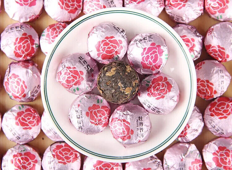 Yunnan Flower Tea Peony Flavor Shu Puer Mini Tuo Cha Fermented Pu Er Tea 500G Main image