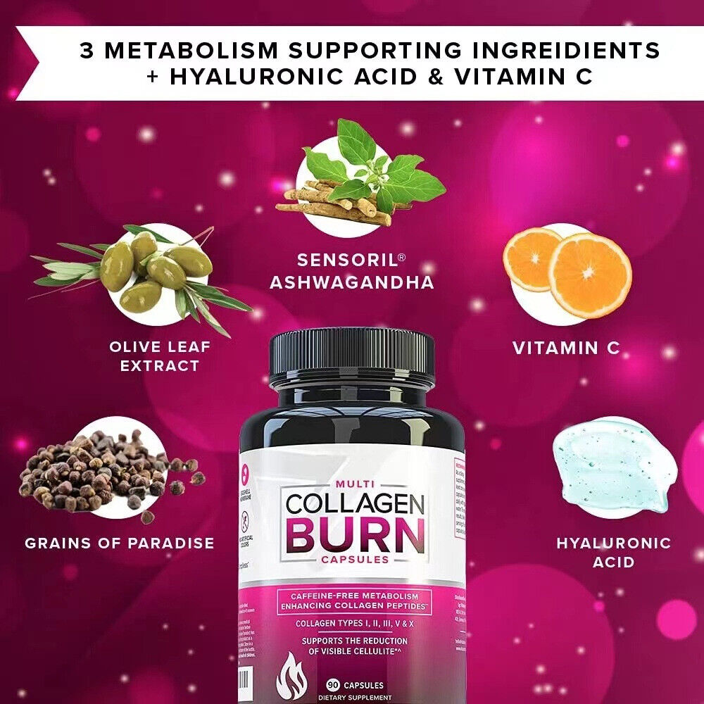 Skin Whitening Brightening Anti-aging Collagen Burn Capsules 60 Capsules
