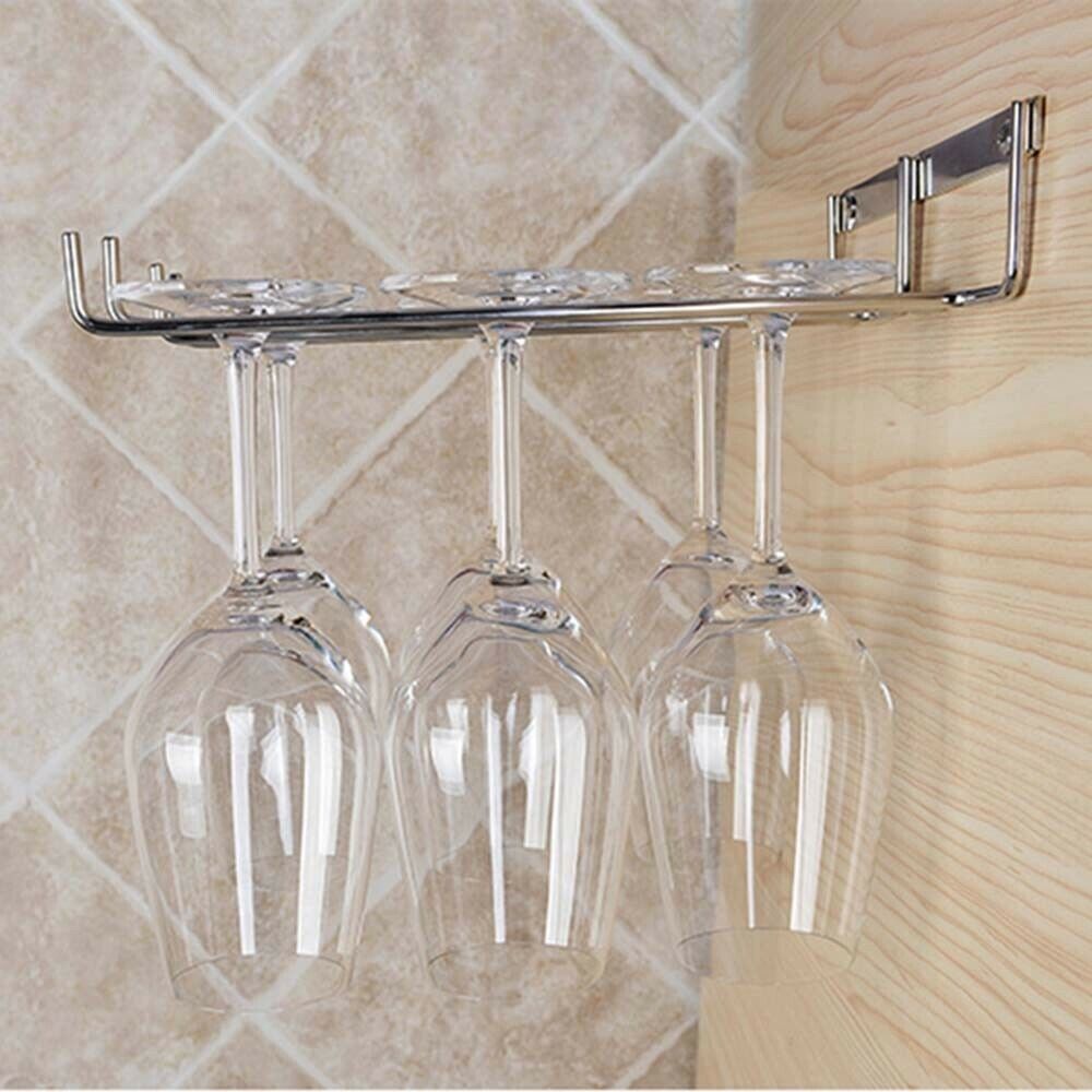 Wine Cup Rack Hanging Metal Wine Stemware Glass Bottle Goblet Inverted Holder