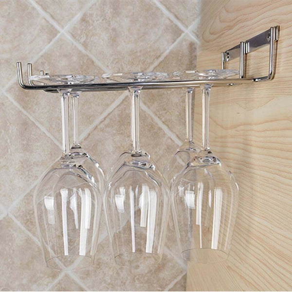 Wine Cup Rack Hanging Metal Wine Stemware Glass Bottle Goblet Inverted Holder