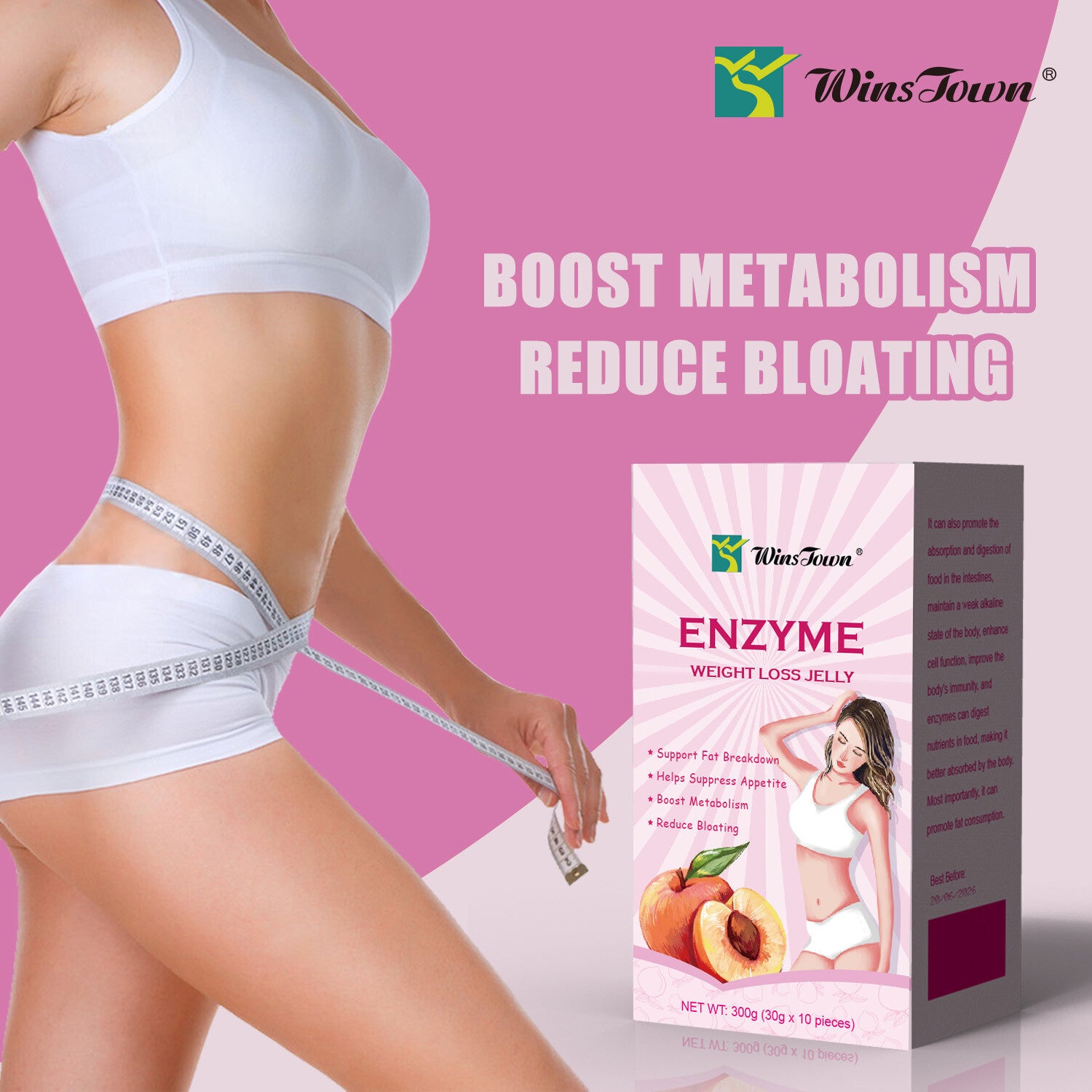 All Natural Enzyme Weight Loss Jelly Drink  30g*10 strips/box Secondary image