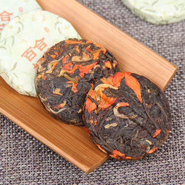 Fongqing Dianhong Premium Floral Tea Blend Yunnan Red Tea Lily Flower Tea