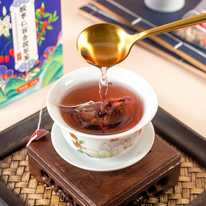 Herbal Blend Relaxing Wellness Drink Poria Jujube Lily Lotus Tea Secondary image