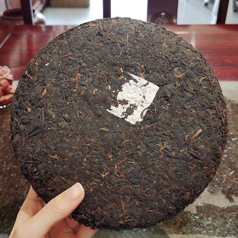 HelloYoung 357g Puerh Tea Cake Ripe Tea Yunnan Seven Cakes Tea Lao Banzhang Pu'er Tea