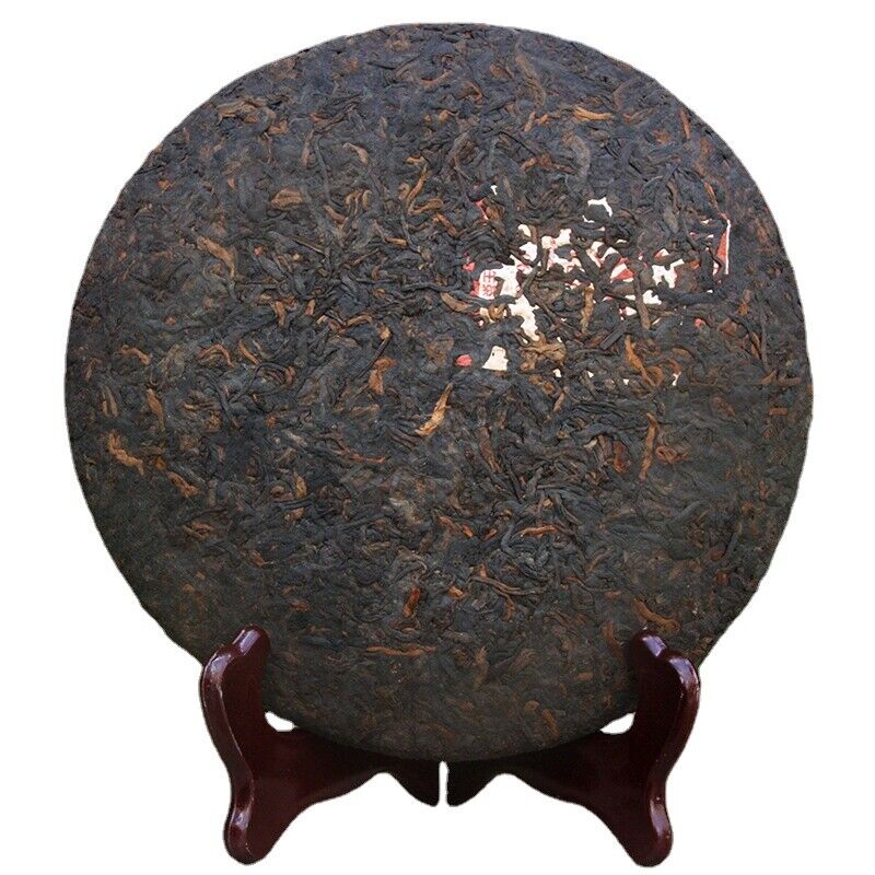 HelloYoung 357g Old Ripe Tea Yunnan 0638 Pu'er Ripe Tea Cake Aged with Jujube Aroma