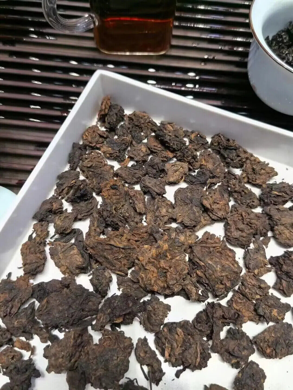 Chinese Fossil Pu'er Tea Healthy Slimming Old Rock Tea Laochatou Loose Leaf Tea