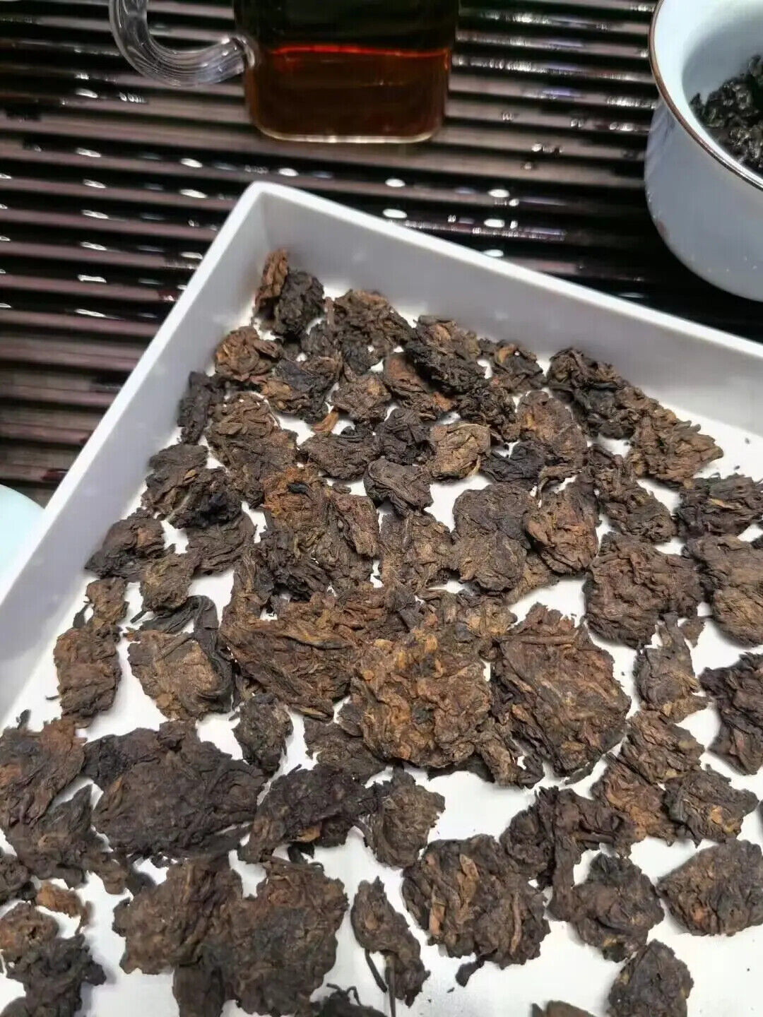 Chinese Fossil Pu'er Tea Healthy Slimming Old Rock Tea Laochatou Loose Leaf Tea