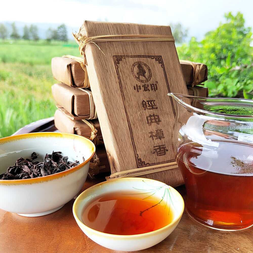 HelloYoung 250g Yiwu ripe brick camphor brick tea old tea shoots leaf packaging ripe pu'er