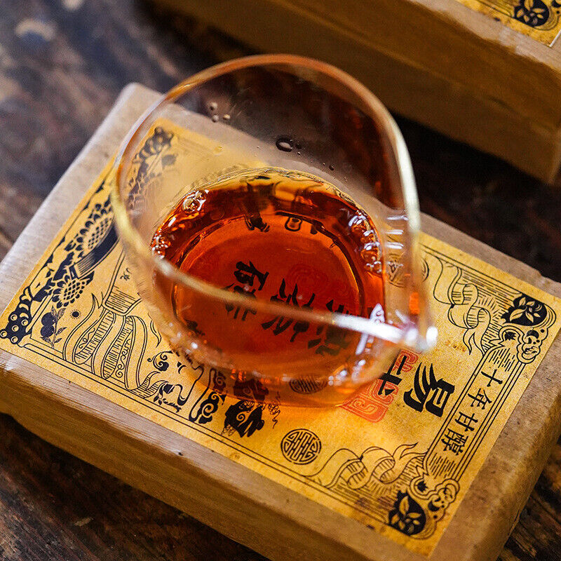 HelloYoung Yiwu Ripe Tea Brick 500g Yunnan Pu'er Tea Brick Healthy Drink