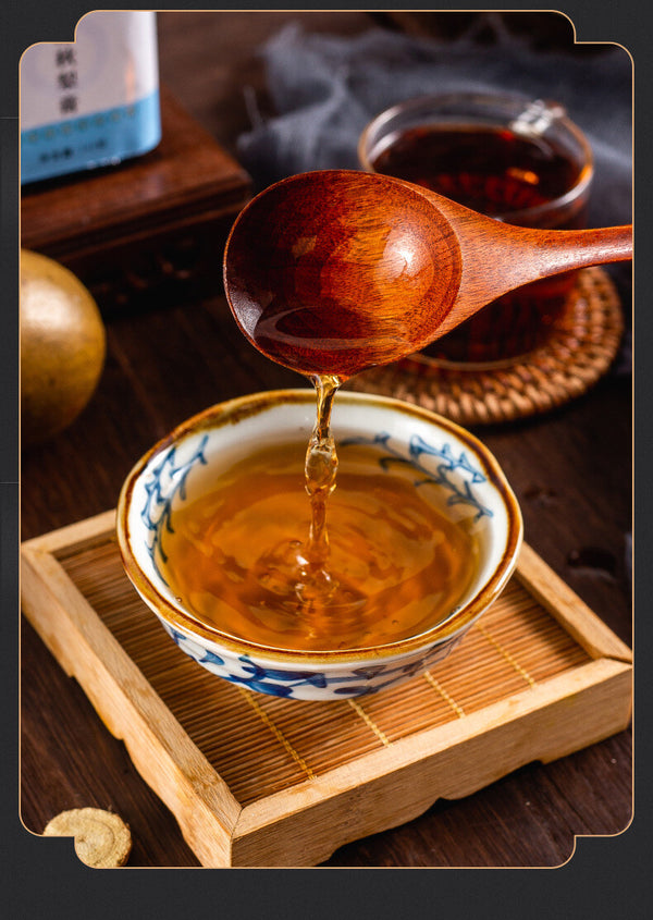 Loquat Autumn Pear Syrup with Honey & Monk Fruit - Handmade