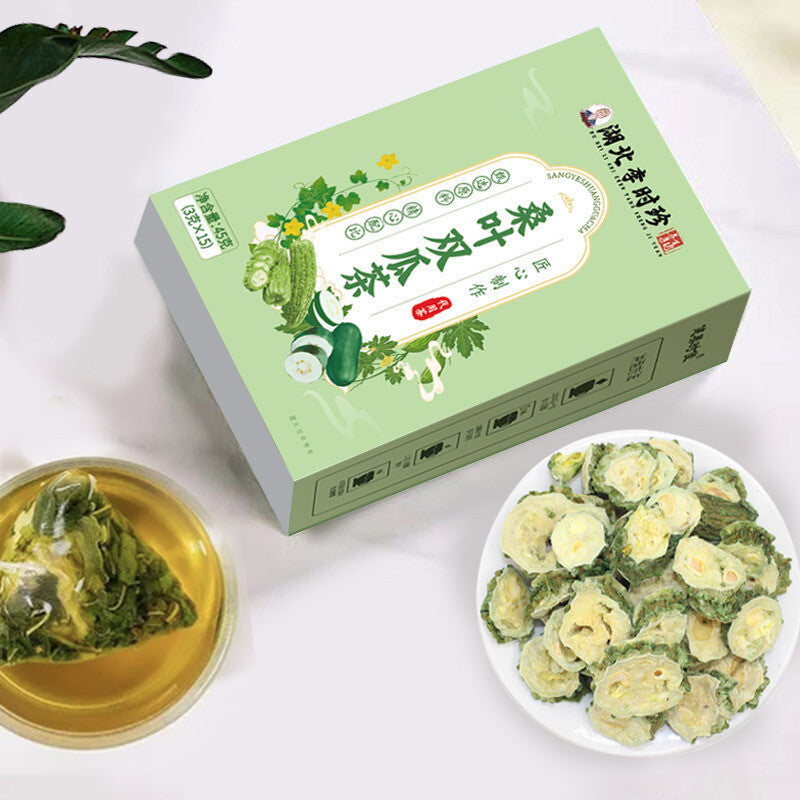 Mulberry Leaf & Bitter Melon Tea with Winter Melon Peel Herbal Wellness Drink Main image