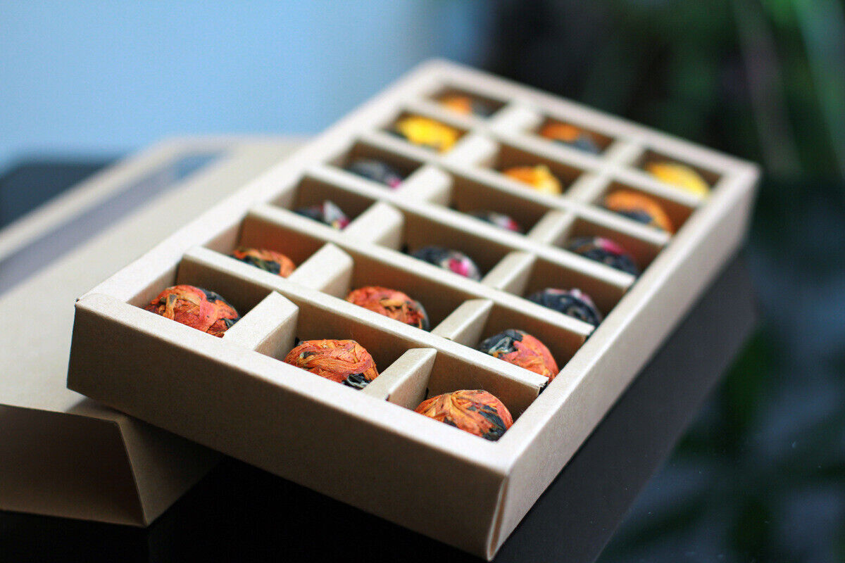 HelloYoung 108g Yunnan Pu-erh Tea Raw Tea Rose Black Tea Dragon Pearl Jasmine Dragon Pearl