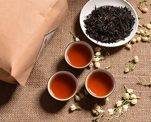 Dianhong Black Tea Smoked Jasmine Black Tea Dianhong Kung Fu Tea In Bulk 400g