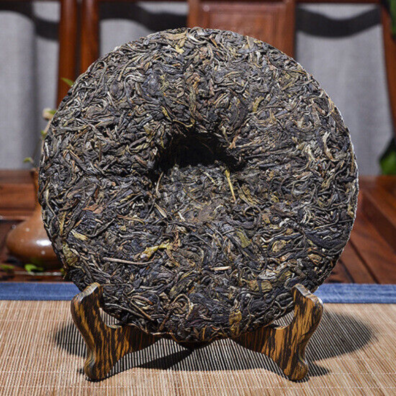 Green Tea Health Care 357g/12.59oz  Pu-erh Tea Cake Yiwu Ancient Tree Cha Tea