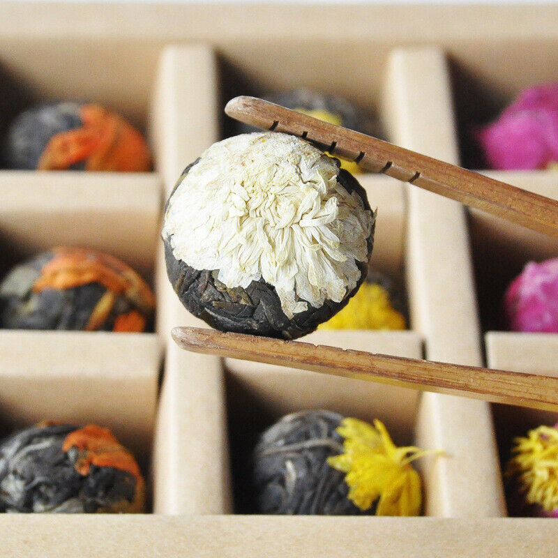 500gYunnan Puerh Tea,Handmade Raw Tea Dragon Balls Flower Tea Balls Dragon Balls