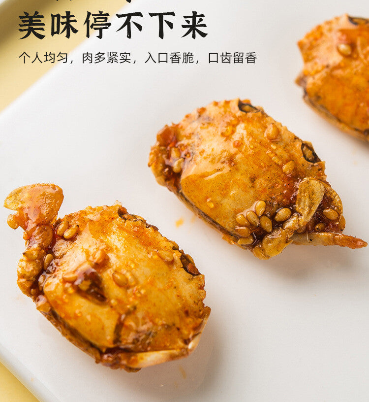 50g Bag, Popular Snack Spicy Crispy Crab - Ready-to-Eat Seafood Snack