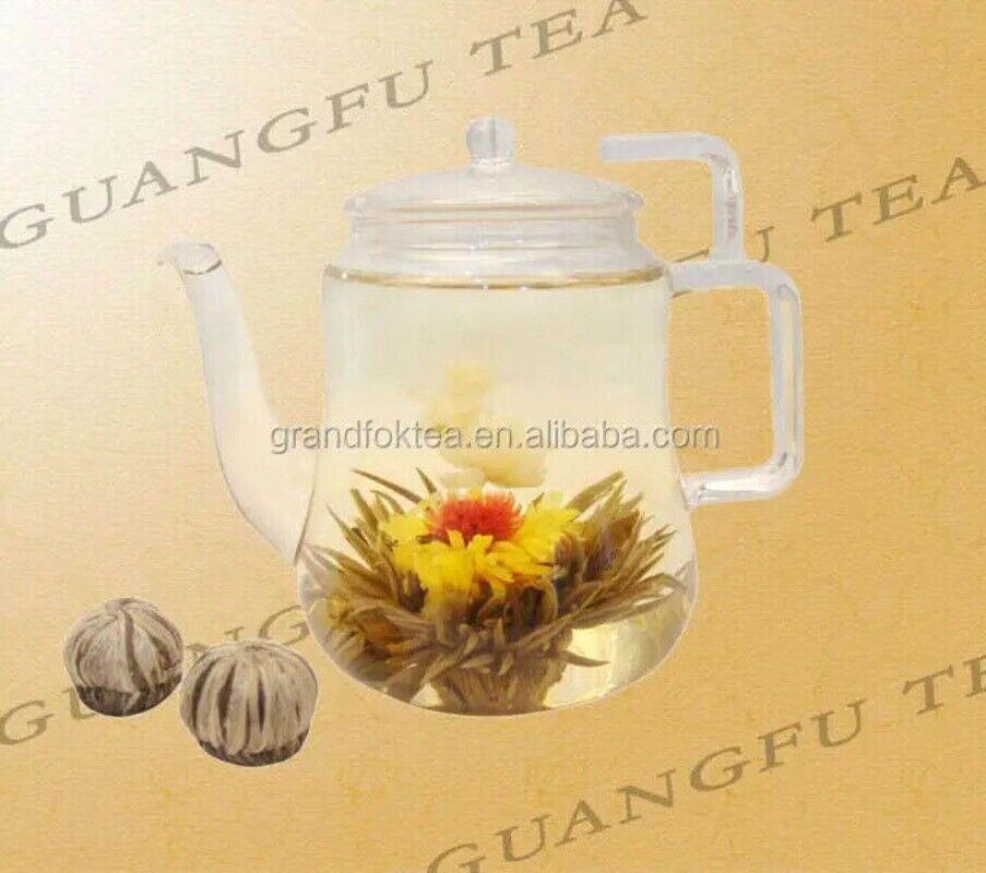 Man Tian Xian Tao Blooming Tea Silver Needle Gomphrena Globosaa Marigold 20pcs Secondary image