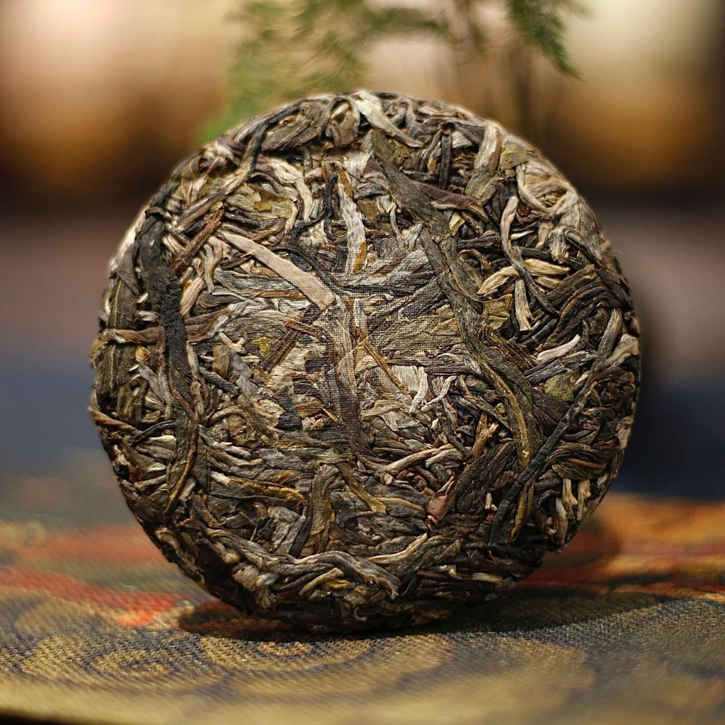 HelloYoung Yibang Mansong Pu-erh Raw Tea Cake Yiwu Seven Seeds Pu-erh Tea Cake 100g/3.52oz