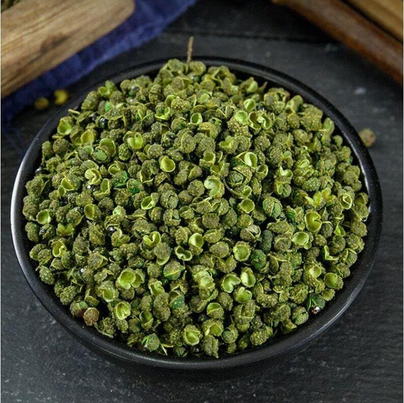 250g Chinese Sichuan Flower Pepper Szechuan Peppercorns Green pepper Ma Jiao, 麻椒 Main image