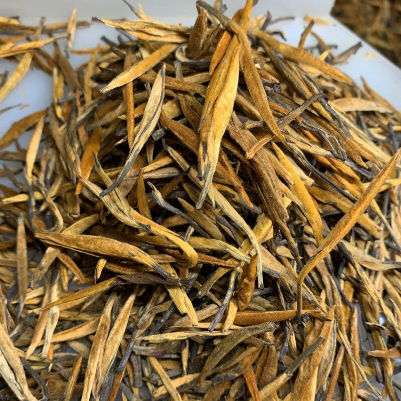 Yunnan Dian Hong Tea Fengqing Big Golden Needle Black Tea Bulk Tin 500g Secondary image