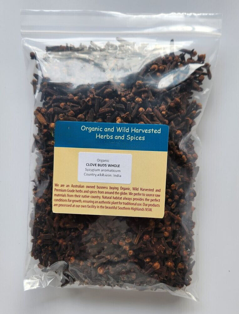 CLOVE BUDS WHOLE ORGANIC 250g SPICE CLOVES Syzygium aromaticum Natural Main image