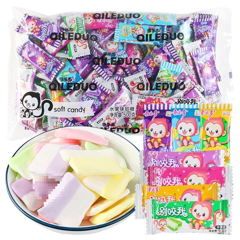 "Don't Bite Me" Fruit-Flavored Gummies Bulk Pack for Nostalgic Snacking