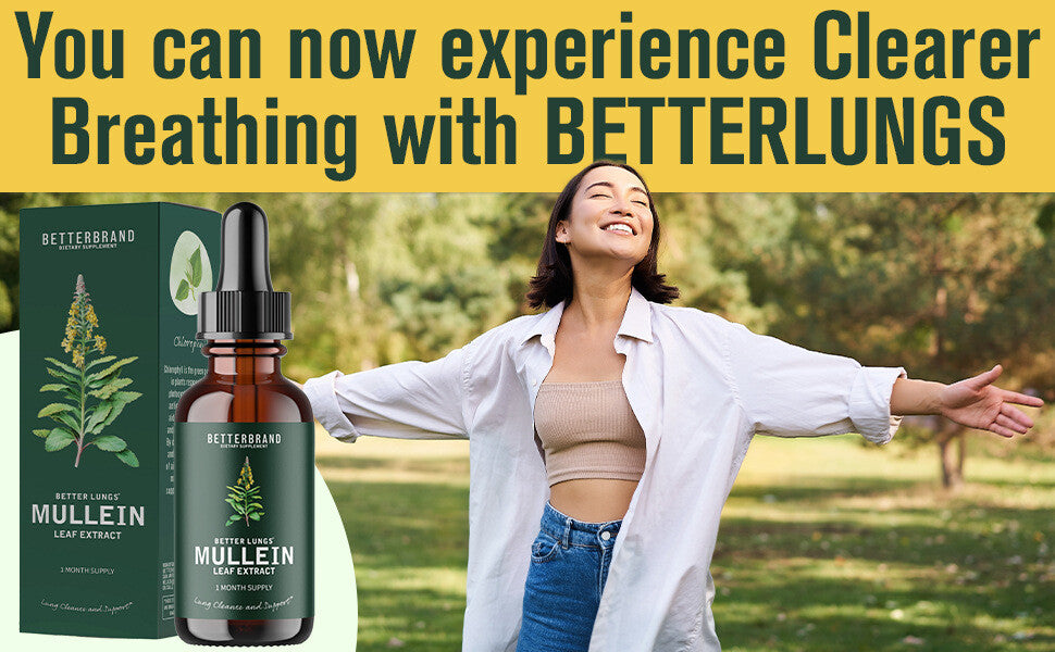 Health Care Lung Clear Mullein Leaf Extract Drops All-natural Ingredients