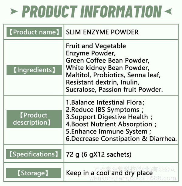 Winstown slim enzyme juice powder weight loss Green juice