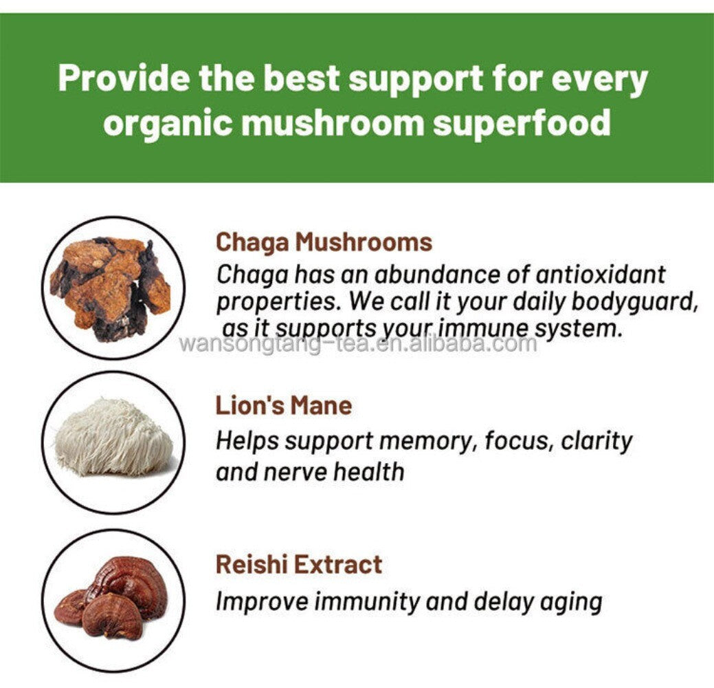 Weight Loss Coffee Powder Mushroom Coffee Drink Healthy Slimming Beverage