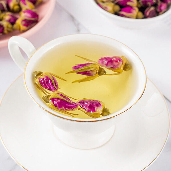 Dried Red Rose Petals Tea - Premium Loose Leaf Rose Tea Stress Relief Improved