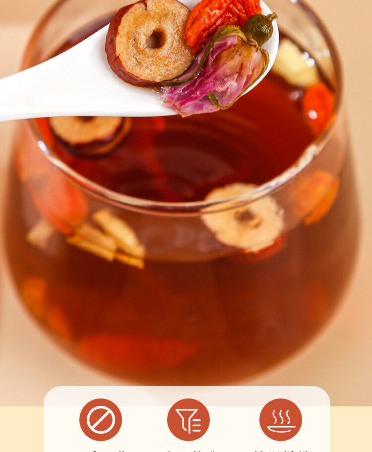 Healthy Brown Sugar Ginger Tea Bags | Red Dates Longan Goji Herbal Tea