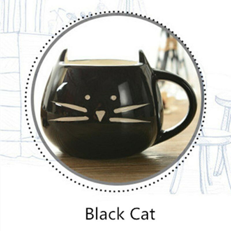Ceramic Tea Set Cat Coffee Mug Cup Animal Milk Creative Coffee Porcelain Tea Cup