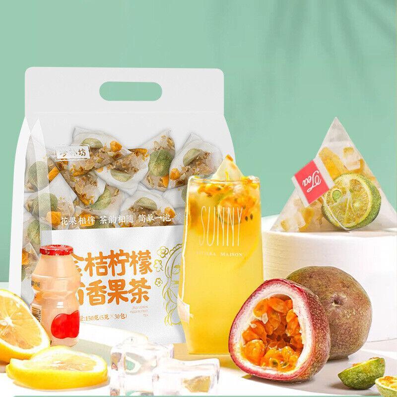 Individual Triangle Package Freeze-dried  Health Kumquat Lemon Passion Fruit Tea Secondary image
