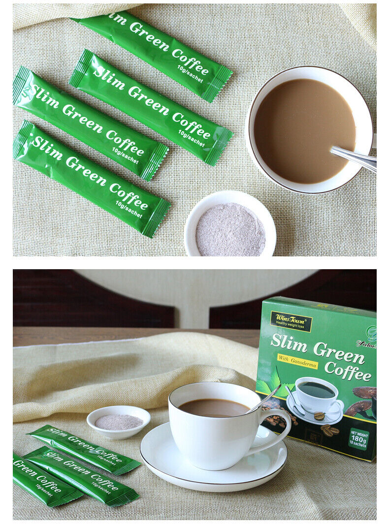 Slim Green Coffee Lose Weight Burning Fat Weight Loss Fat Burner 10g*18 sachet