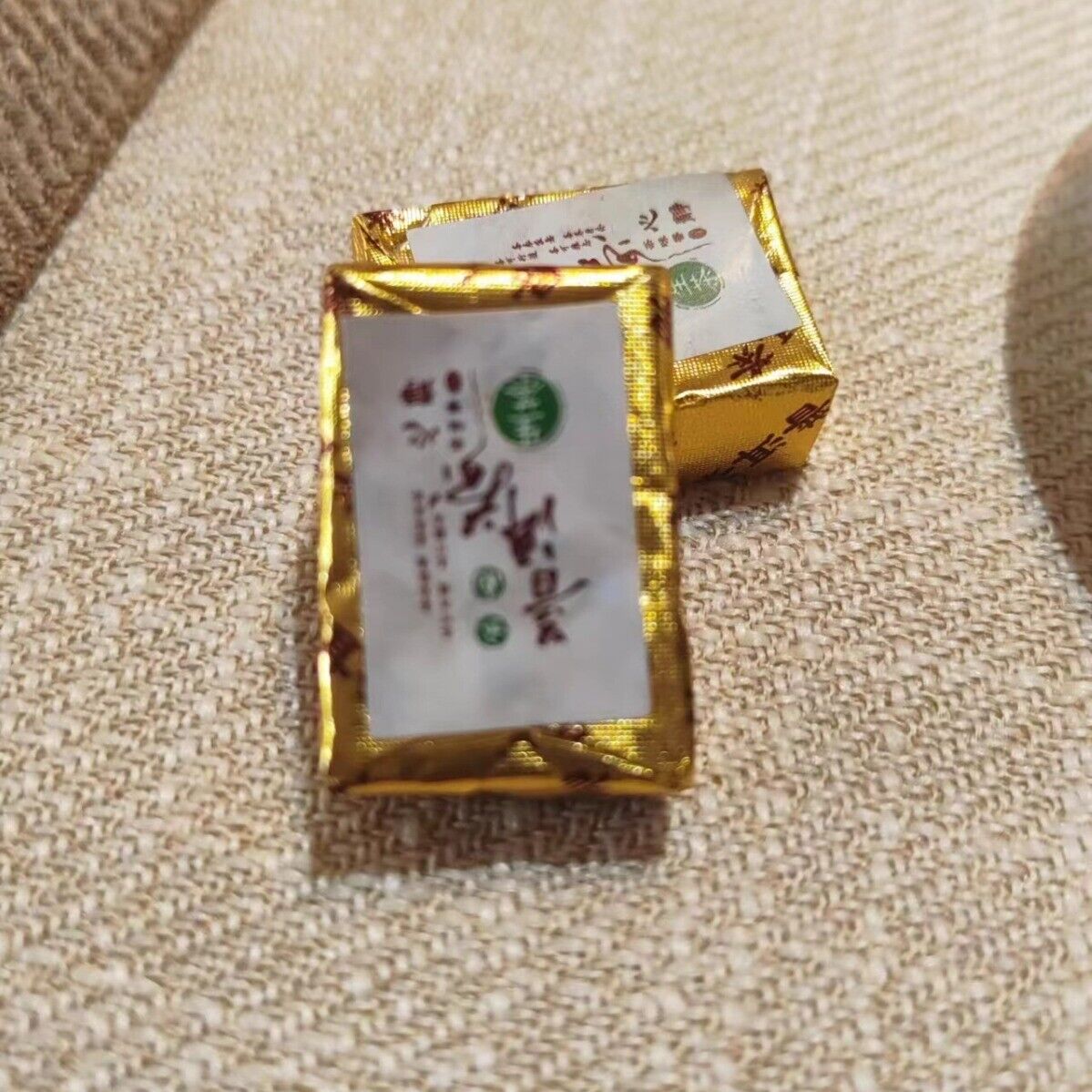 Premium Yunnan Pu-erh Ripe Small Gold Brick 500g Raw Tea Mini Tuocha Secondary image