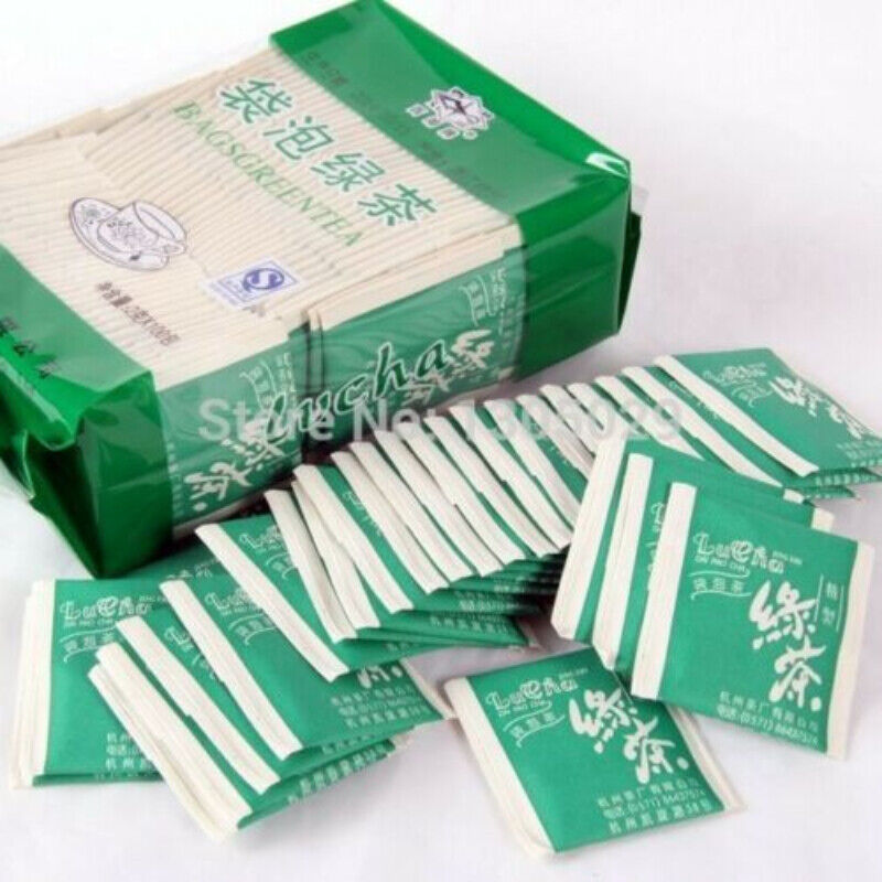 HelloYoung 2g*100bags Longjing Tea Teabags 200g Chinese Green Tea Dragon Well Green Tea Bag Main image